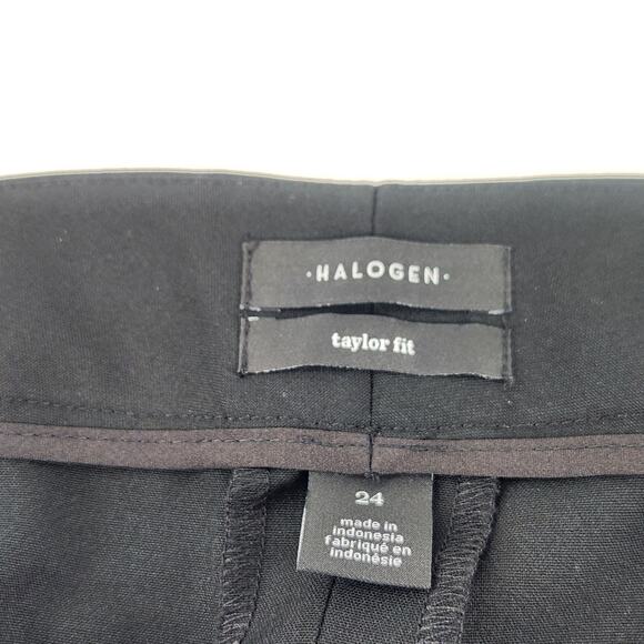 Halogen Taylor Fit Dress Pants Trouser Womens Plus Size 24 Black Classic Luxe - Picture 5 of 10